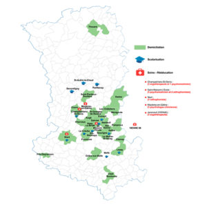 Carte SESSAD Deux Sèvres